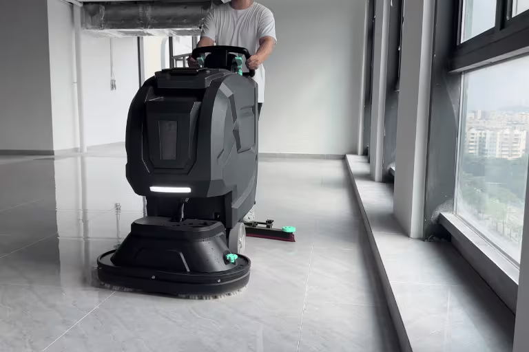 Floor scrubber cleaning hard floor testing the lw60b26t floor scrubbers