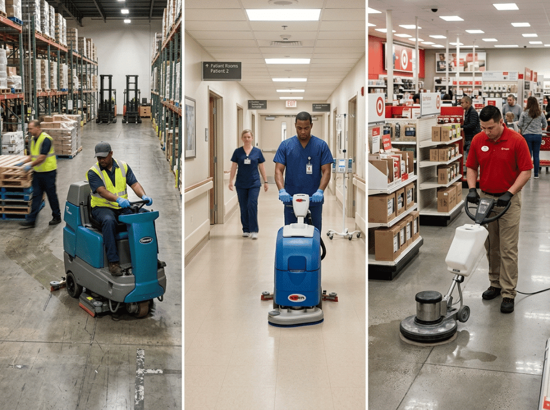Floor cleaning across facility types Floor cleaning across facility types
