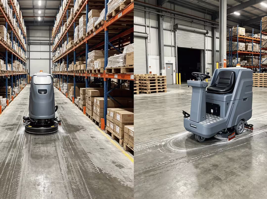 Walk behind and ride on floor scrubbers Walk behind and ride on floor scrubbers