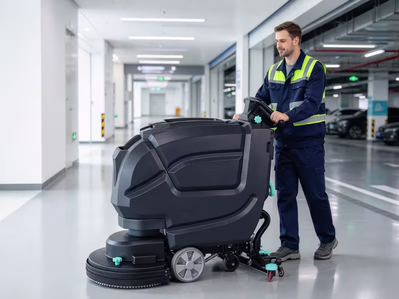 How to Use a Commercial Floor Scrubber